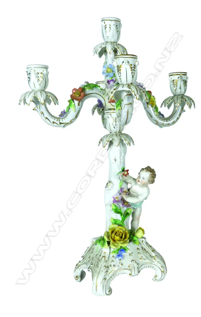 A German porcelain figural five light Image 1++