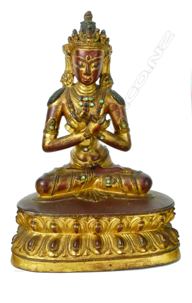 An old gilt bronze Bodhisattva Image 1++