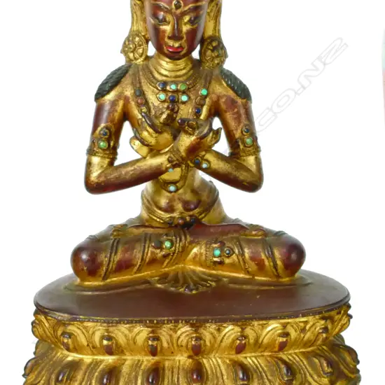 An old gilt bronze Bodhisattva