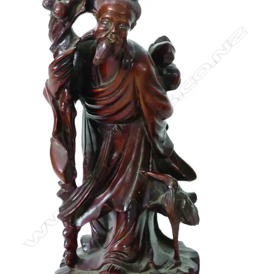 A Chinese wood carving