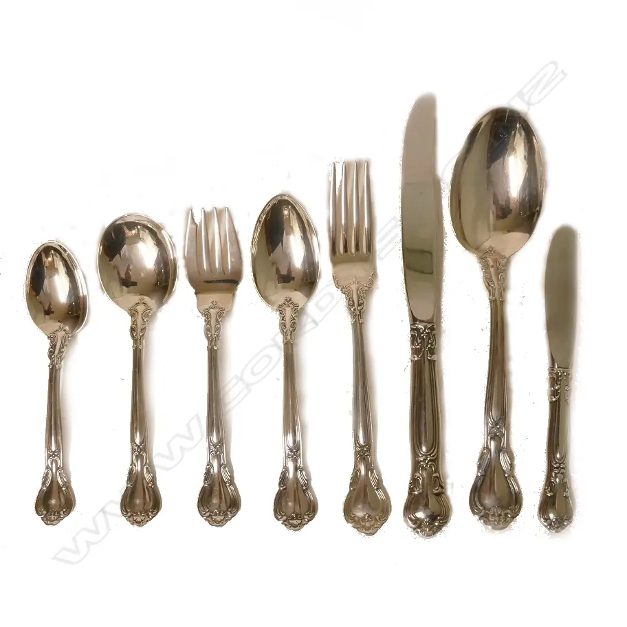 A set of good quality six place American Gorham sterling silver cutlery Image 1++