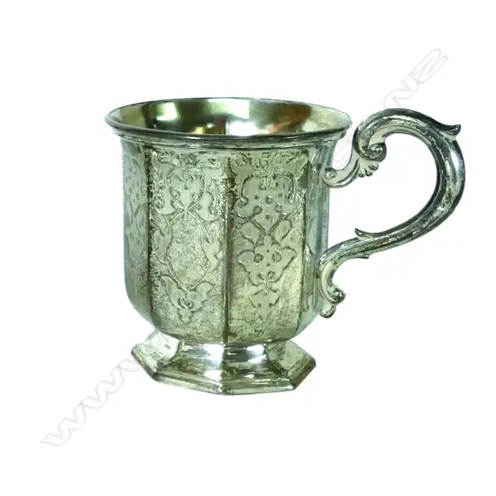 A good Victorian silver christening mug