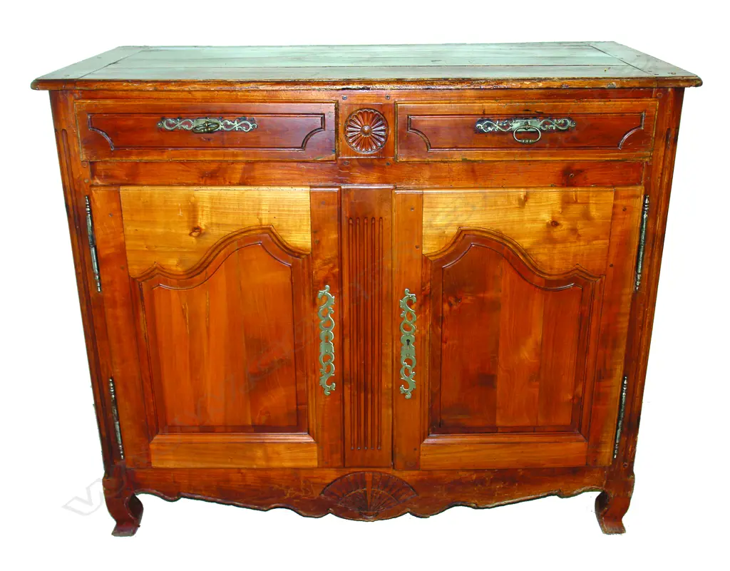 A good 19thC French fruitwood dresser base Image 1++
