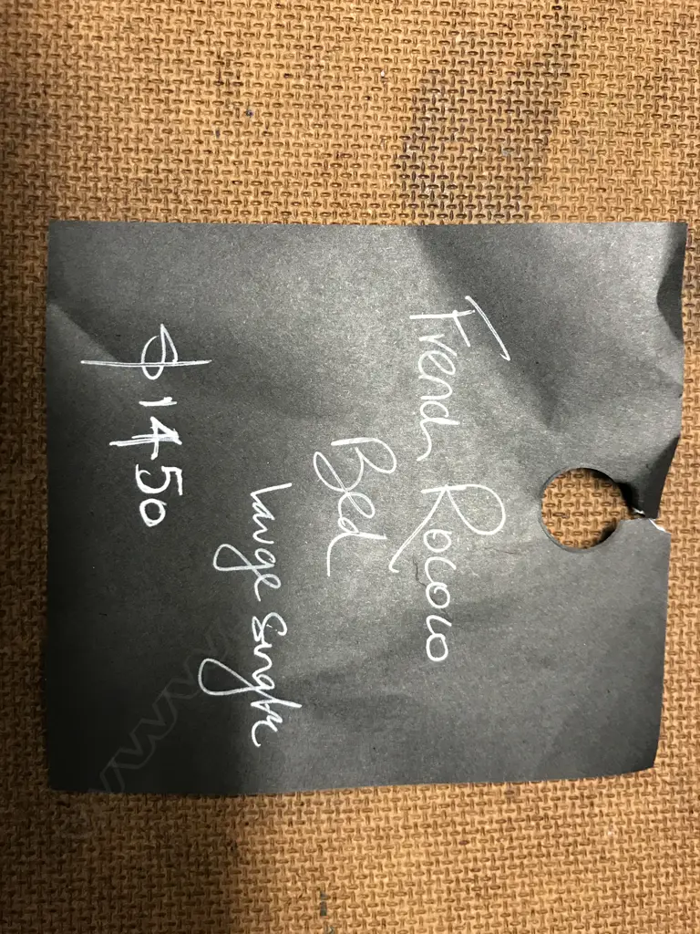 A pair of 19thC mahogany framed single bed ends Image 1++