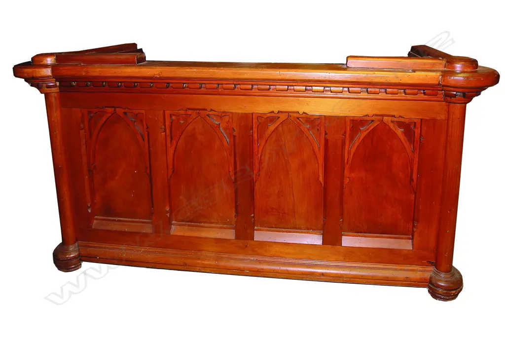 A N.Z. colonial kauri church pulpit Image 1++