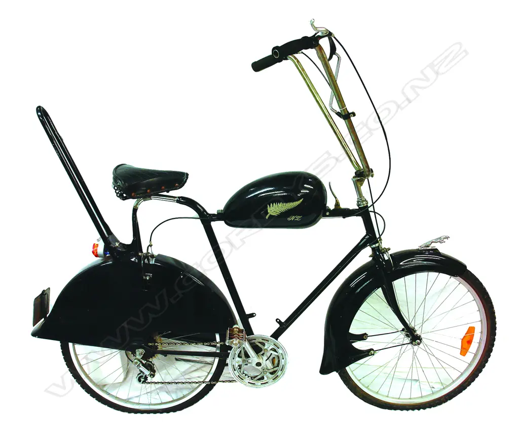 A c.2010 custom made black bicycle Image 1++