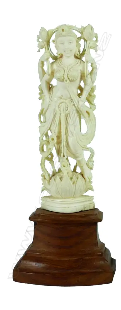 A fine carved Indian ivory goddess figure of Shiva Image 1++