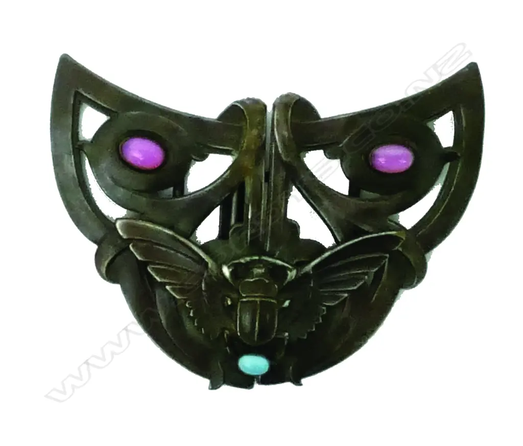 ART NOUVEAU 'SCARAB' BEETLE BELT BUCKLE Image 1++