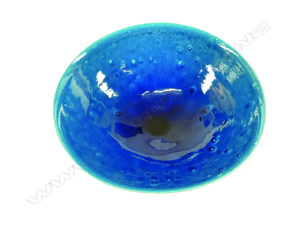 Len Castle blue 'alkaline pool' bowl Image 1++