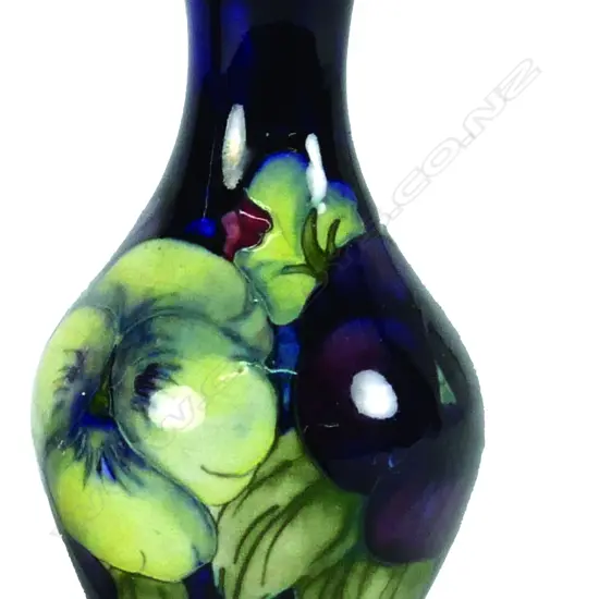 A William Moorcroft Pansy baluster vase