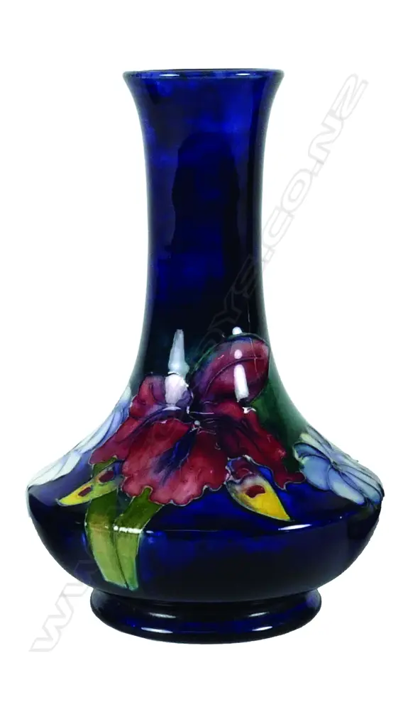 A Walter Moorcroft Orchid pattern vase Image 1++