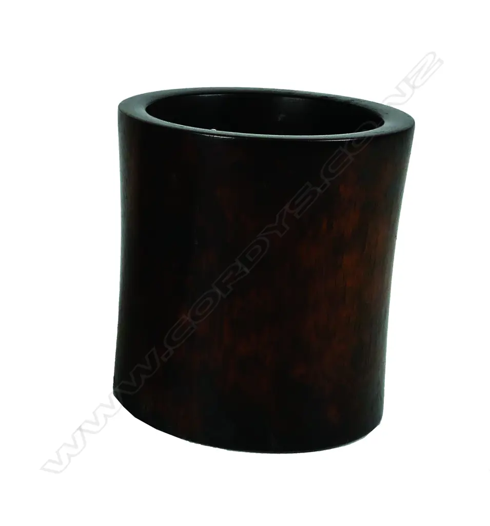 A Chinese Hongmu timber brushpot Image 1++
