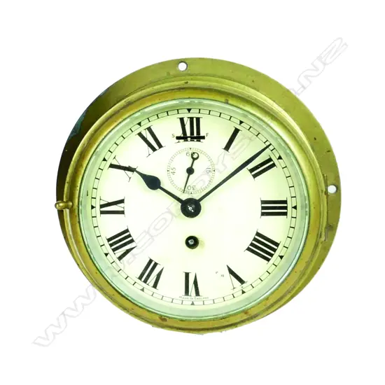 A ship's clock from the M.V. Katea crew's mess room