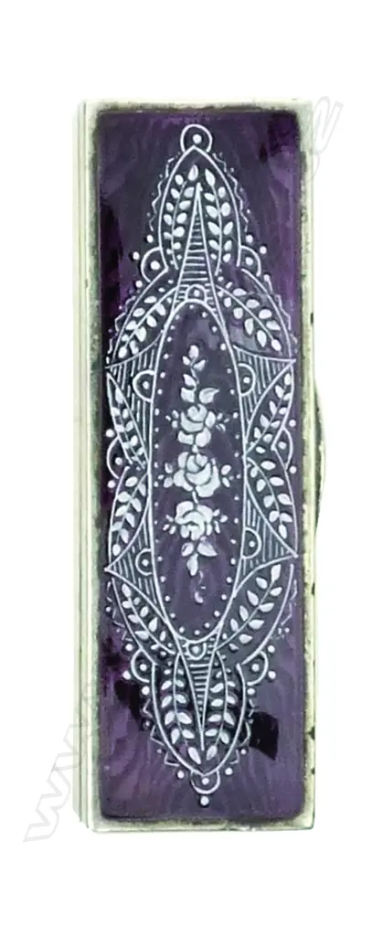 An early 20thC European silver and enamel vanity box Image 1++