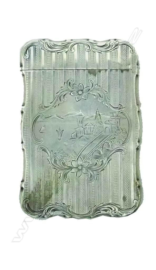 A Continental silver card case Image 1++