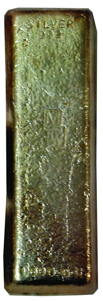 A .999 pure silver ingot weighing 1.00066kg Image 1++