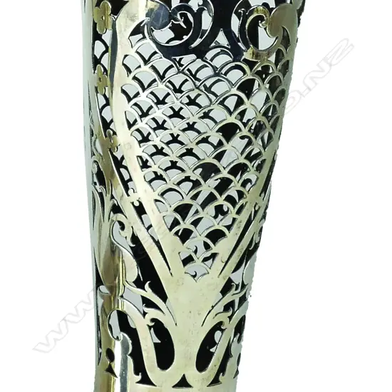 An Art Nouveau silver vase frame