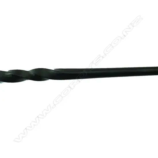 An unmarked silver toddy ladle