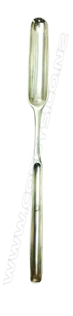 A George III silver double ended marrow scoop Image 1++