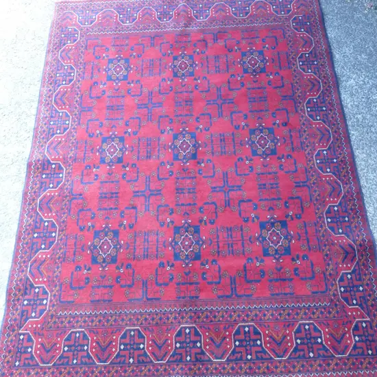 A hand knotted Afghan Andkhoi rug