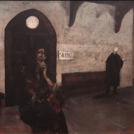 Garth Tapper (1927-1999) 'Silence' oil on board