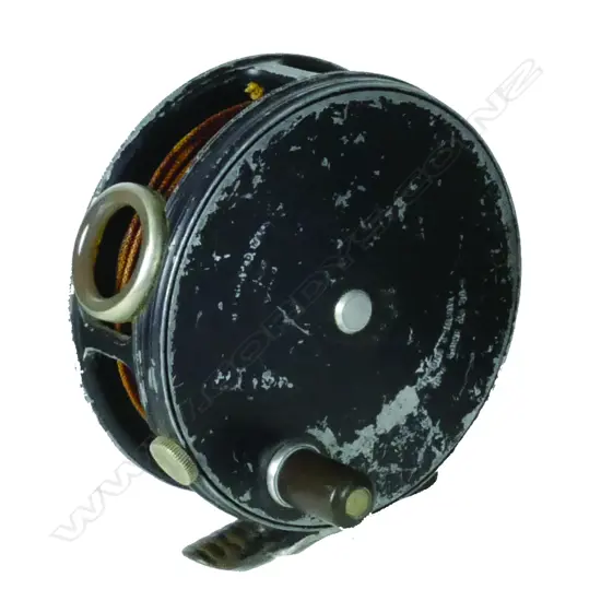 A 3 7/8" Hardy's narrow drum fly reel