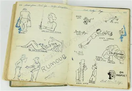 A WWII POW log book of Lieut. Kenneth Joseph Michael Payne Image 1++