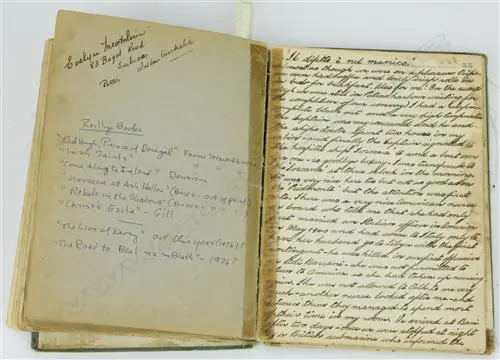 A WWII POW log book of Lieut. Kenneth Joseph Michael Payne Image 1++