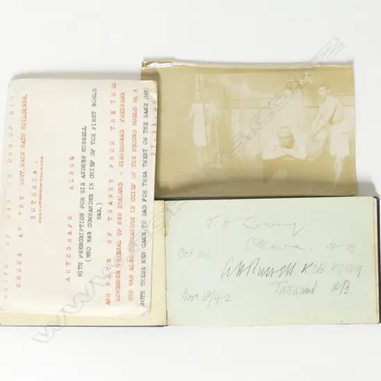 A 1930s/40s autograph album