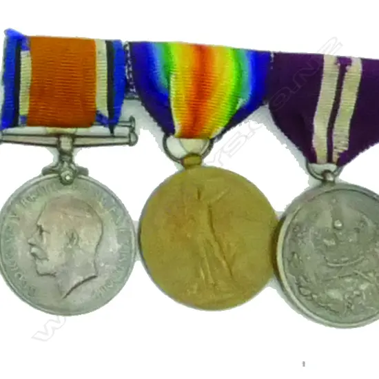 A set of three WWI medals