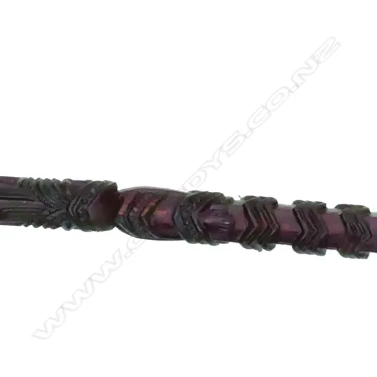 An early 20thC quality Maori carved walking stick