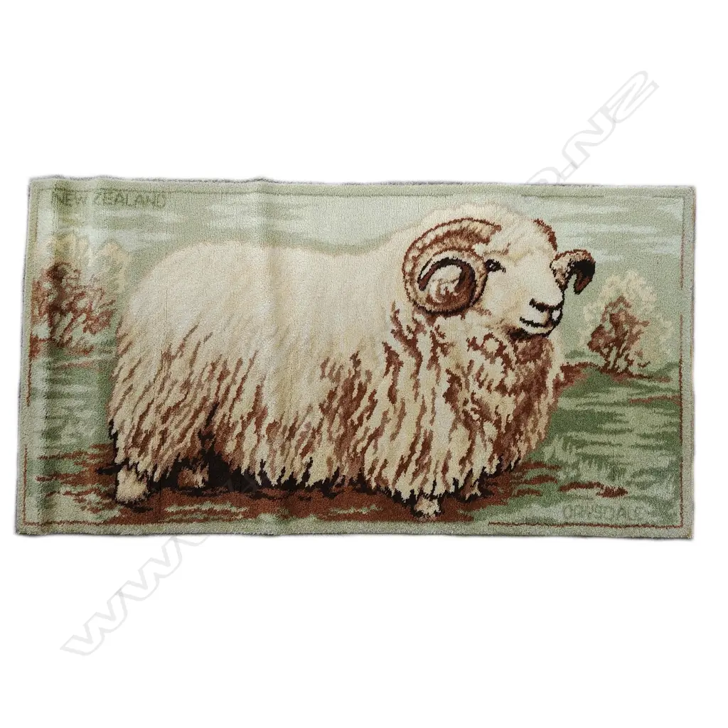 A vintage Feltex N.Z. Series picture rug Image 1++