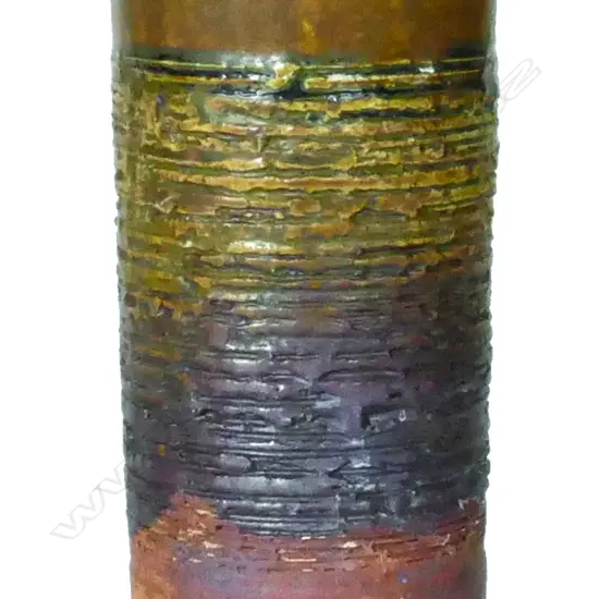A vintage Len Castle cylinder vase