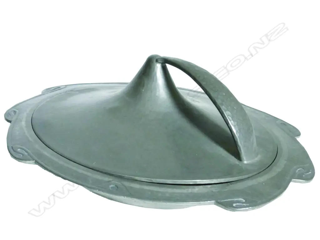 An English Pewter dish and cover designed by Archibald Knox for Liberty & Co. Image 1++