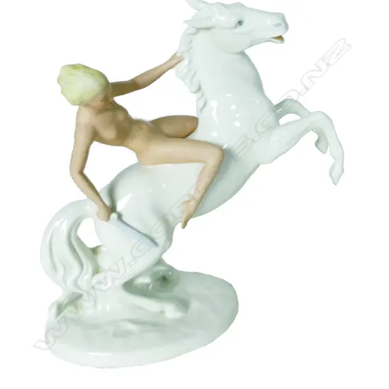 A German white porcelain figurine