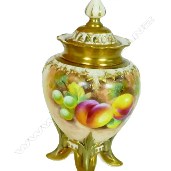 A Royal Worcester potpourri vase