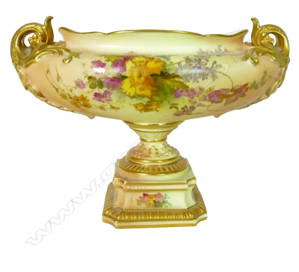 A Royal Worcester flower trough on stand Image 1++