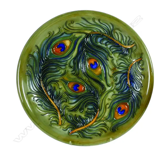 A modern Moorcroft circular shallow dish