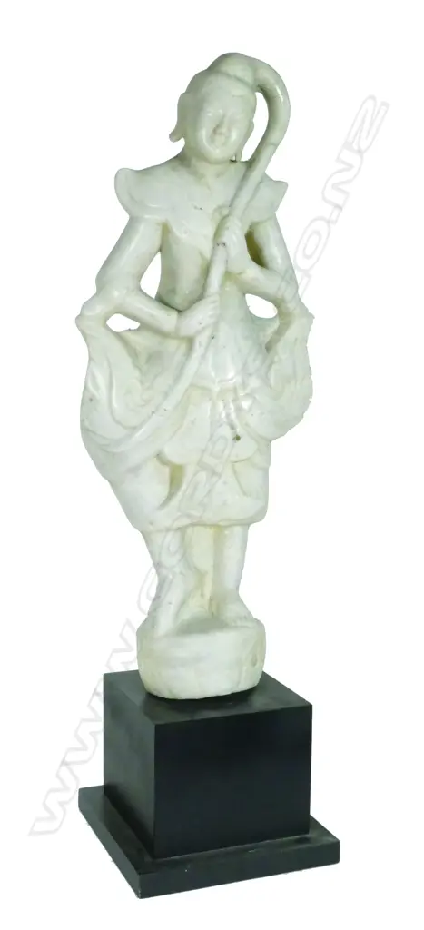A Thai marble statuette of Phra Mae Thorani Image 1++