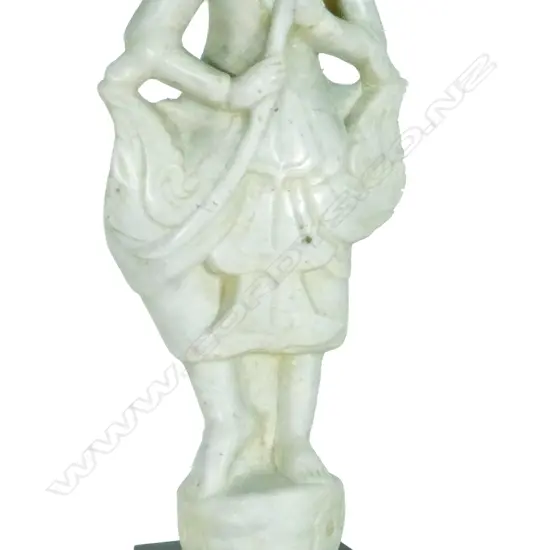 A Thai marble statuette of Phra Mae Thorani