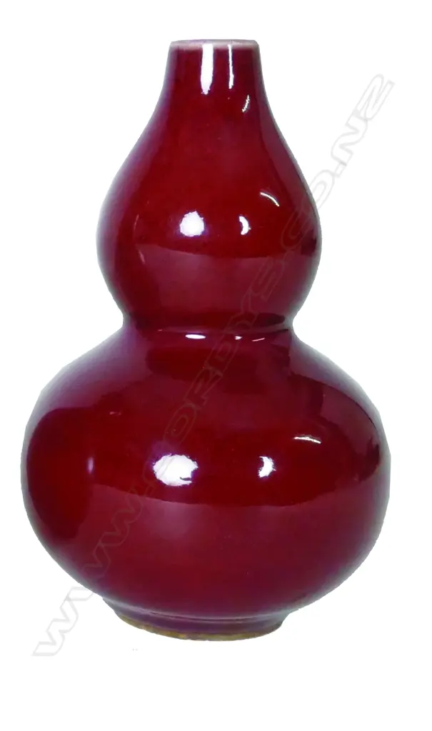 A Chinese porcelain double-gourd vase Image 1++