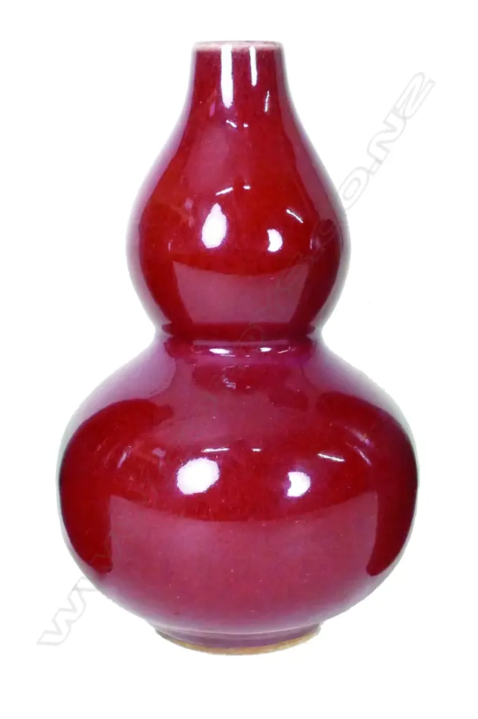 A Chinese porcelain double-gourd vase Image 1++