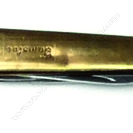 A vintage 14ct. yellow gold and steel pocket knife