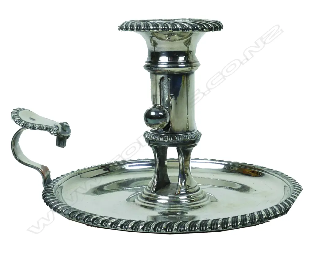 A George III Old Sheffield Plate chamber stick Image 1++