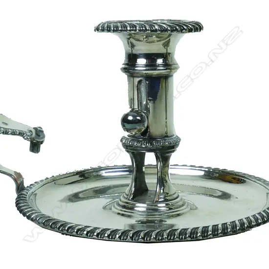 A George III Old Sheffield Plate chamber stick