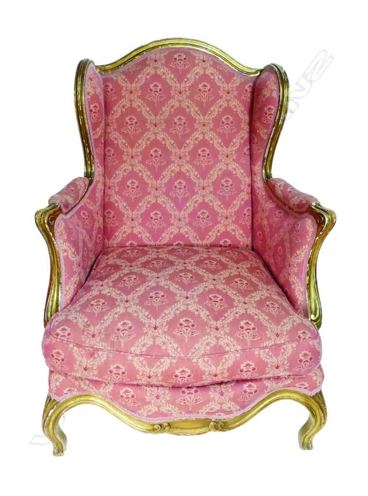 A Louis XVI style wing back chair Image 1++