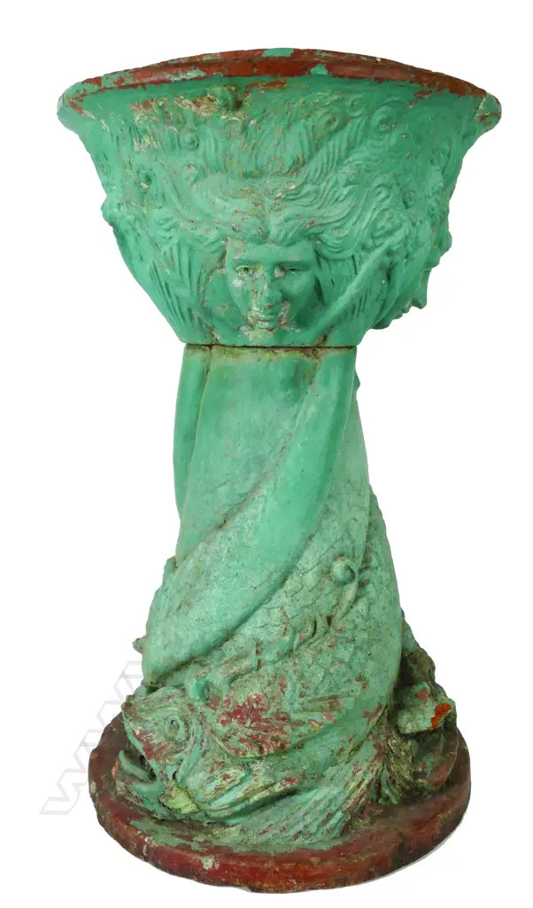 A c.1900 Arts & Crafts pottery pedestal garden plant pot Image 1++