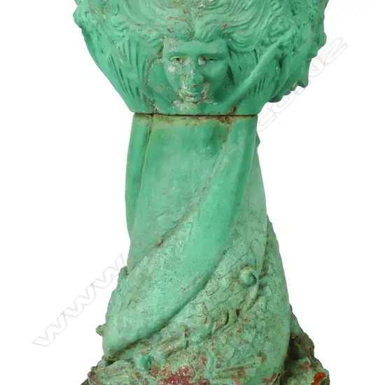 A c.1900 Arts & Crafts pottery pedestal garden plant pot