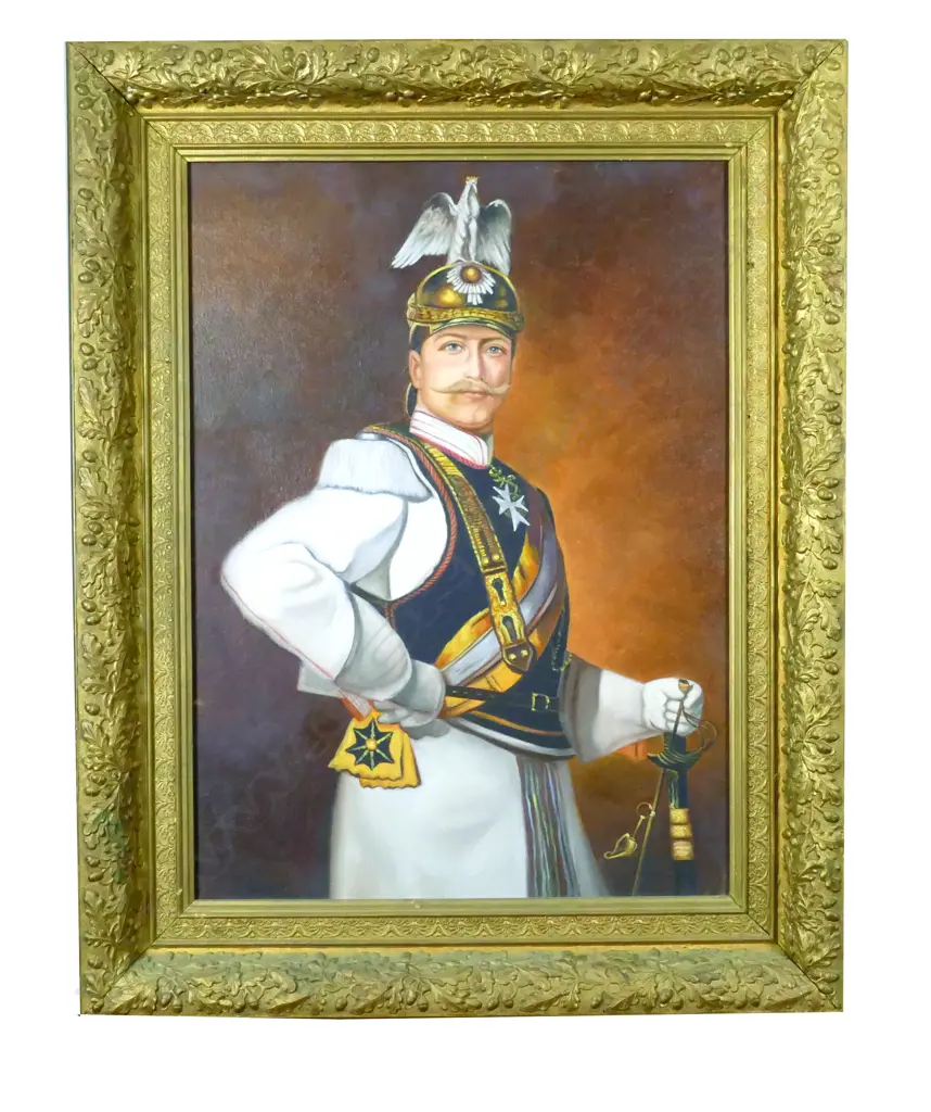 Manner of Adolf Hering (German 1863-1932) Portrait of Kaiser Wilhelm II Image 1++