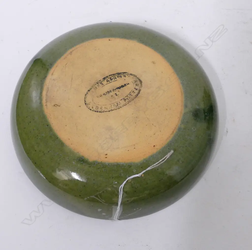 Two Luke Adams green glaze items Image 1++